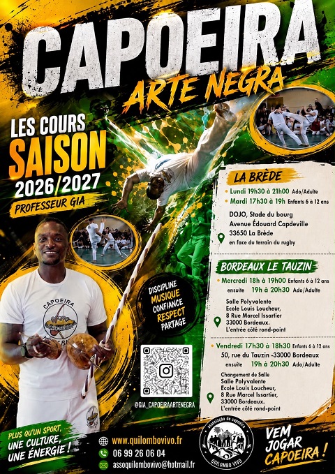 fiche des cours de capoeira